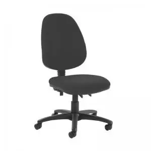 Image of Jota high back PCB operator chair with no arms - Havana Black