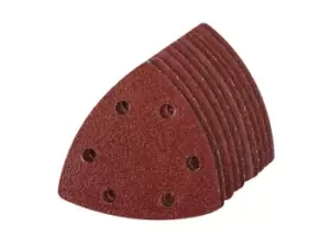 Image of Silverline 820937 Hook Loop Triangle Sheets 90mm 10pk 60 Grit