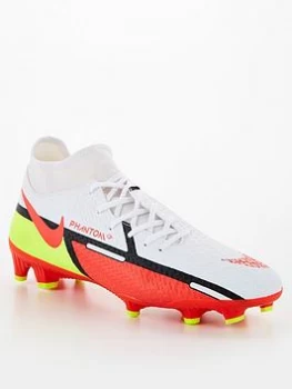 Image of Nike Phantom GT Academy DF Firm Ground Football Boots - White, Size 11, Men