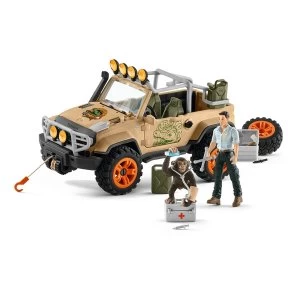 Image of SCHLEICH Wild Life 4x4 Vehicle with Winch Toy Playset