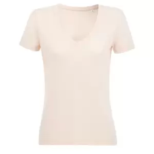 Image of SOLS Womens/Ladies Motion V Neck T-Shirt (XL) (Creamy Pink)