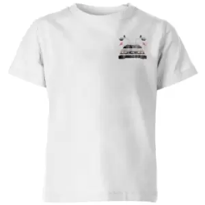 Image of Back To The Future No Concept Of Time Kids T-Shirt - White - 3-4 Years