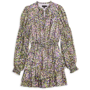 Image of Ted Baker Karliie Tiered Mini Dress - BLACK