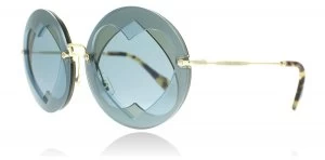 Image of Miu Miu MU01SS Sunglasses Azure Hazelnut VA06P2 62mm