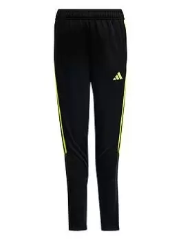 Image of Boys, adidas Youth Tiro 23 Pant, Black/Yellow, Size 9-10 Years