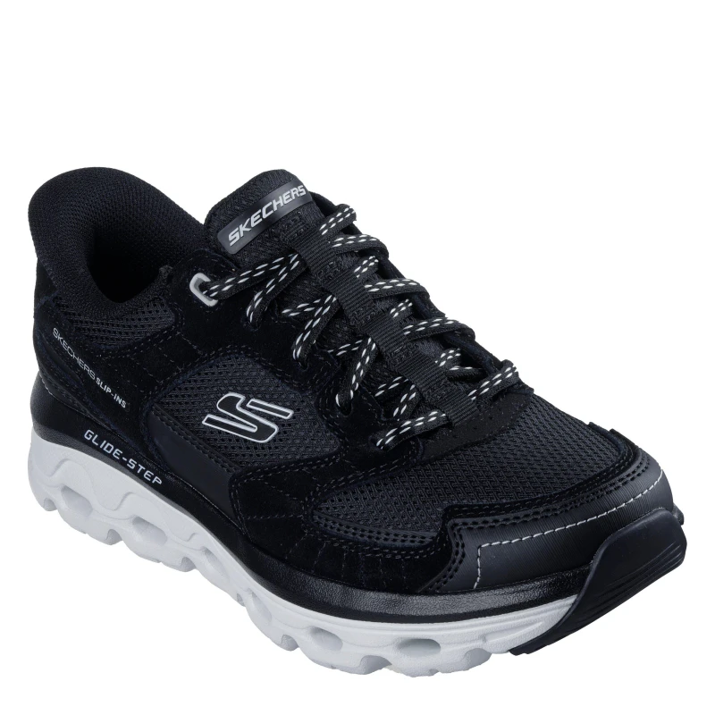 Image of Skechers Glide-Stepsole-Paradisevalley Slip On Trainers Womens Black female 4 (37)