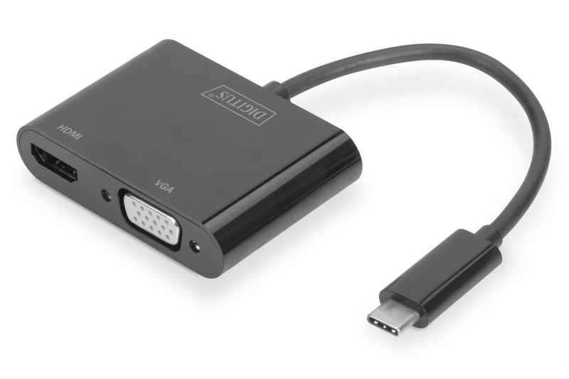 Image of Digitus USB Type-C - HDMI + VGA Adapter