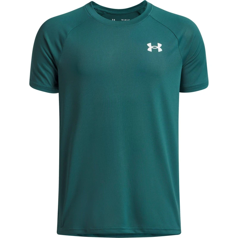 Image of Under Armour Tech 2.0 Short Sleeve T-Shirt Juniors Hyper Green male 13 Years (XL)