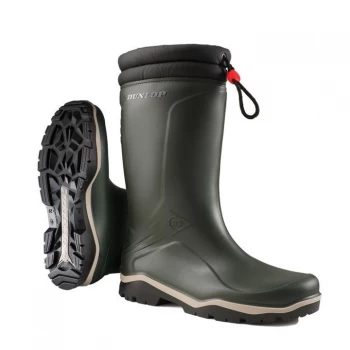 Image of Dunlop Blizzard Fur Lined Wellies - Green