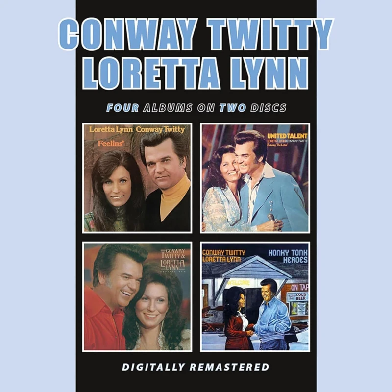 Image of Conway Twitty & Loretta Lynn - Feelins'/United Talent/Dynamic Duo/Honky Tonk Heroes [CD / Album] Music CDs - Music CD