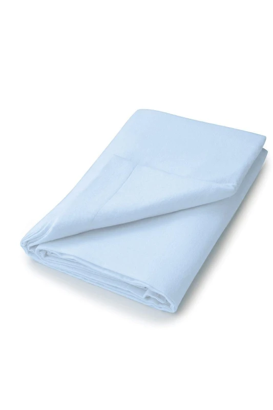 Image of Helena Springfield Helena Springfield 'Hs Brushed Cotton' Flat Sheet in Blue Size: Super King Flat Blue Super King Flat Unisex 5016709683142