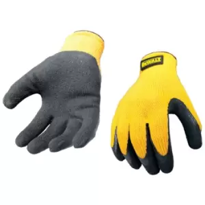 Image of DEWALT DPG70L Yellow Knit Back Latex Gloves