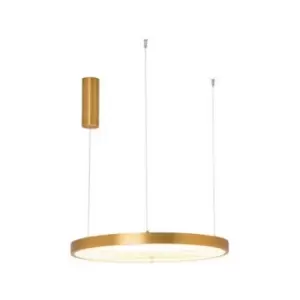 Image of Larissa Lighting - Larissa Ilio Ceiling Pendant Light 36W 3000K Aluminium Brushed Gold Matt