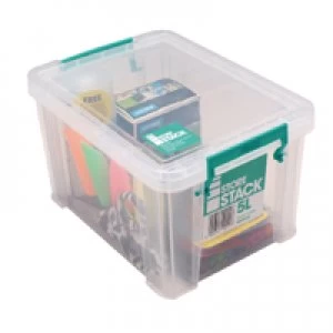 Image of StoreStack 5 Litre Clear W260xD190xH150mm Storage Box RB90120