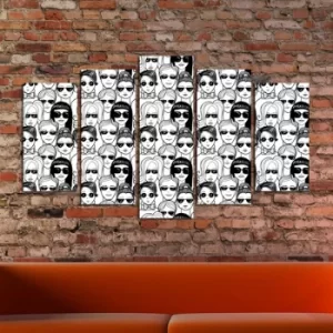 Image of 5PMDF-13 Multicolor Decorative MDF Painting (5 Pieces)