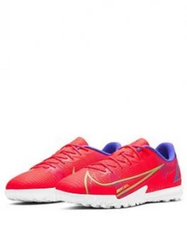Image of Nike Junior Mercurial Vapor 12 Club Astro Turf Football Boots - Red, Silver, Size 5