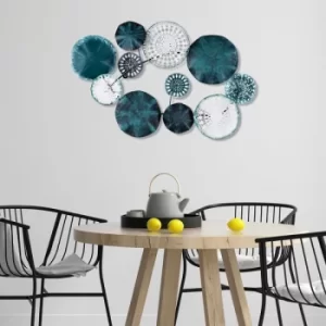 Image of Metal Art Charm Multicolor Decorative Metal Wall Accessory