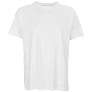 Image of SOLS Mens Boxy Organic Oversized T-Shirt (M) (White)
