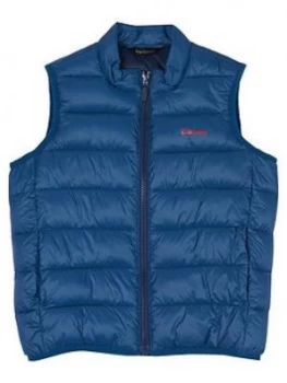 Image of Barbour Boys Trawl Padded Gilet - Blue