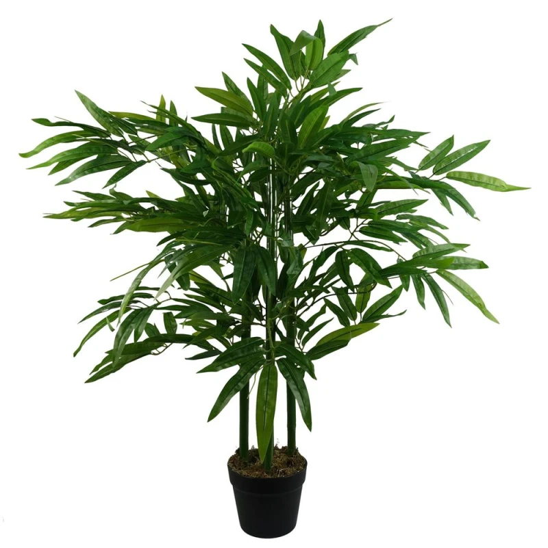 Image of Leaf 90cm Leaf Design UK Realistic Artificial Bamboo Plants / Trees Green Green unisex