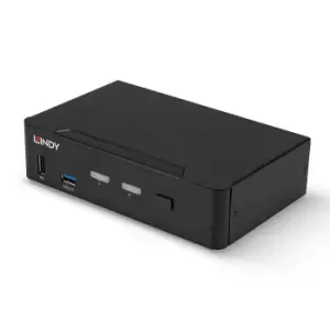 Image of Lindy 2 Port DisplayPort 1.4 USB 3.0 KVM switch
