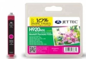 Image of HP920XL CD973AE Magenta Remanufactured JetTec Ink Cartridge H920MXL