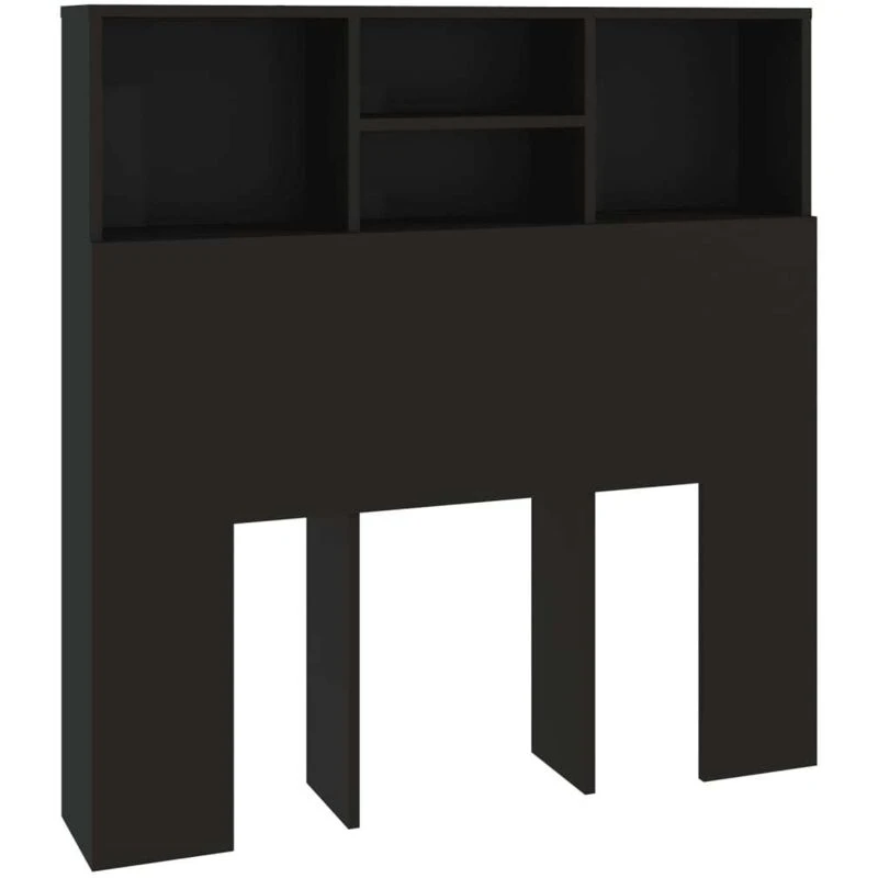 Image of VIDAXL Headboard Cabinet Black 100x19x103.5cm Vidaxl 8720286966433
