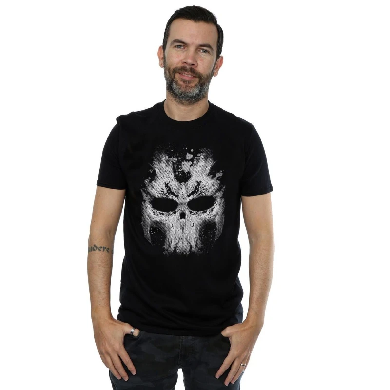 Image of Marvel Marvel Men Captain America Civil War Crossbones Skull T-Shirt in Black Size: Small Black S Male 5057068019326