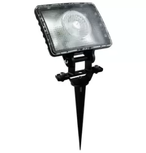Image of Phoebe LED Garden Spike 10W Terra Cool White 60° Prismatic Black IP65