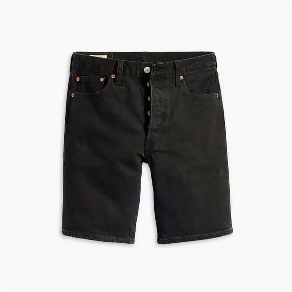 Image of Levis 501 Hemmed Shorts - Black 32 R