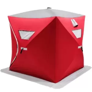 Image of 3-Person Ice Fishing Shelter Tent Portable Pop Up House Outdoor Fish Equipment