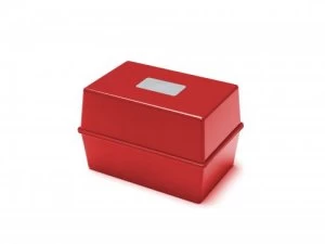 Image of Value Value Deflecto Card Index Box 5x3 Red CP010YTRED