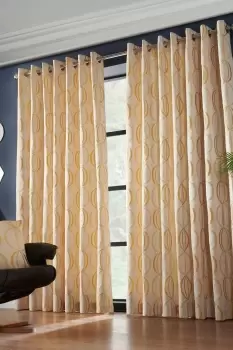 Image of Omega Lined Eyelet Ring Top Curtains