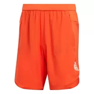Image of adidas Designed for Training Shorts Mens - Semi Impact Orange