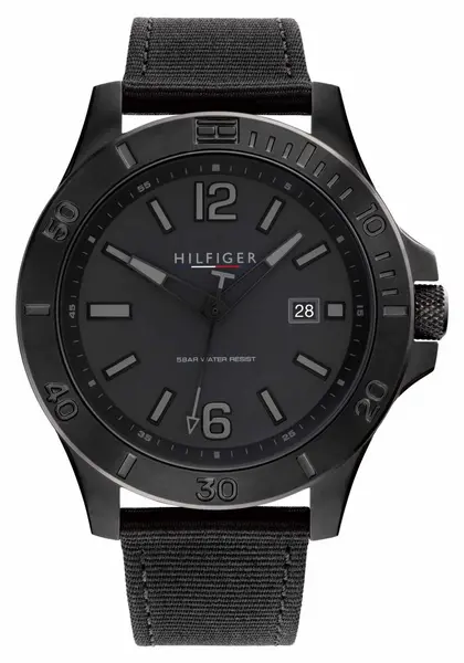Image of Tommy Hilfiger 1791993 Ryan Mens Black Monochrome Watch
