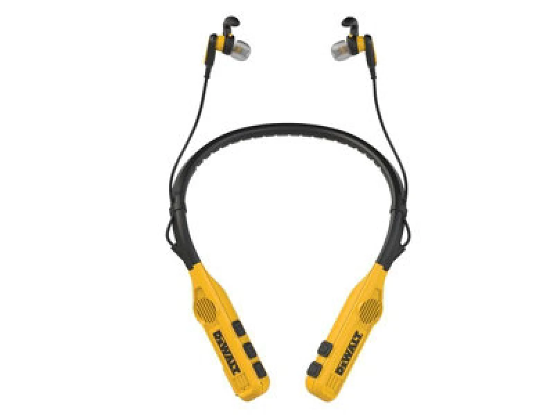 Image of DEWALT Dwg Jobsite Pro Max Neckband Earphones With Built-In Speakers Dwt1902093