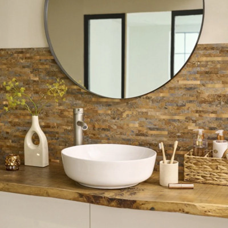 Image of D-C-Fix Slate Premium Self Adhesive Composite Wall Tiles 29.2Cm (W) X 29.7Cm (H) X 3Mm (D) - 10 Pack One Colour WI46X Unisex