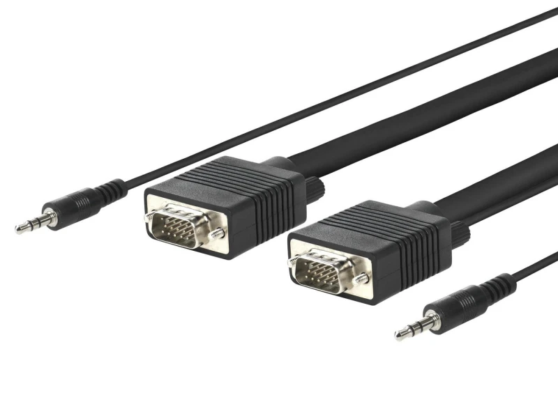 Image of Microconnect MONGG5BMJ video cable adapter 5m VGA (D-Sub) + 3.5mm Bla