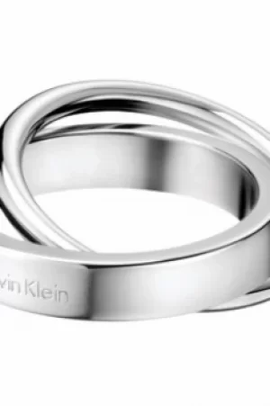 Image of Ladies Calvin Klein Stainless Steel Size L Coil Ring KJ63AR010106