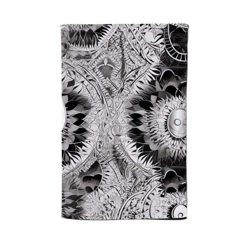 Image of Warren Reed - Designer Abstract Moon & Sun Tea Towel in Grey Grey Unisex