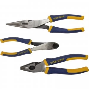 Image of Irwin Vise Grip 3 Piece Protouch Plier Set