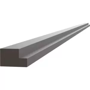 Image of Kitchen Kit Flatpack J-Pull Multi Rail Super Gloss 2745mm in Graphite Mdf