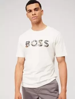 Image of BOSS Boss Teetrury 2 Logo T-Shirt, White Size M Men