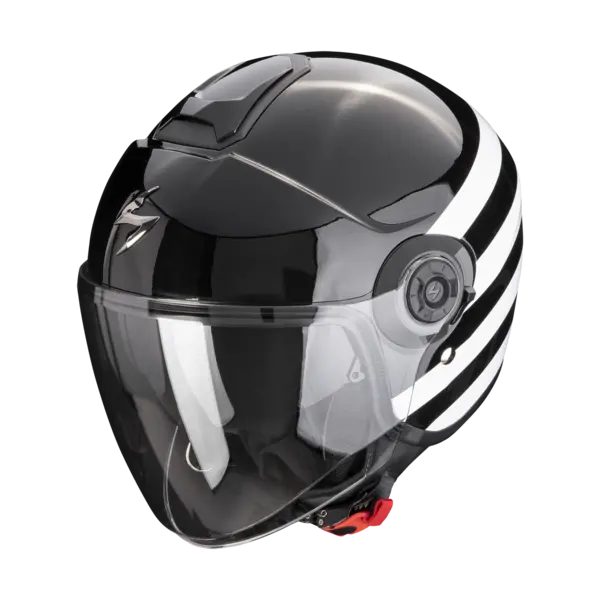 Image of Scorpion Exo-City II Bee Black-White Jet helmet S