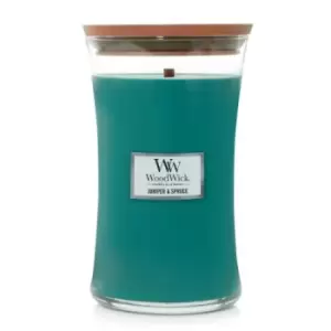 Image of Woodwick Juniper & Spruce Scented Candle 609.5g