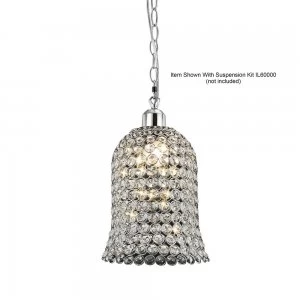 Image of Bell SHADE ONLY Polished Chrome, Crystal