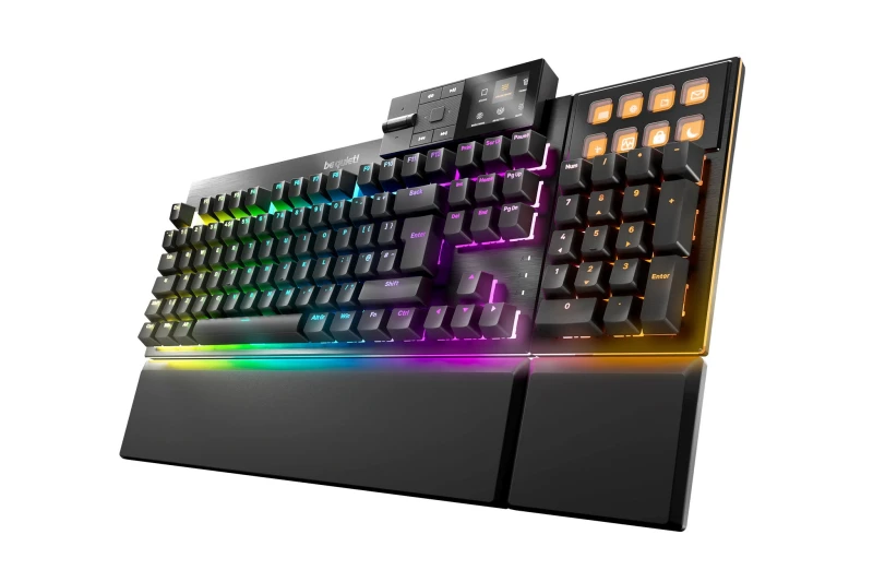 Image of be quiet! Dark Mount Silent Tactile Modular Mechanical PBT Double Shot Keycaps PC Gaming Keyboard - UK Layout