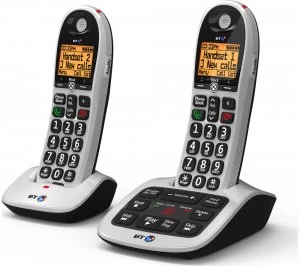 Image of BT 4600 Cordless Phone With Answering Machine Twin Handsets