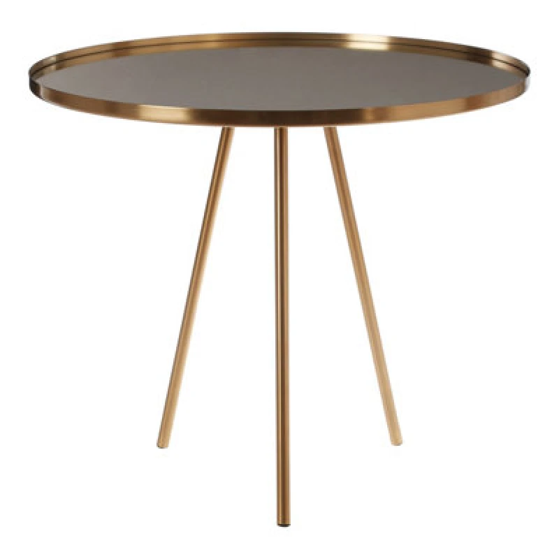 Image of Premier Housewares Versatile Use Gold Finish Side Table, Elegant Design Sidetable By Couch, Easily Maintained Corner Table Gold