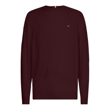 Image of Tommy Hilfiger Pima Cotton Crew Neck - Burgundy XIH